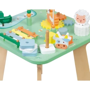 Janod Bouliers, Looping Et Tables Multi-activités>Table d'Activités Jolie Prairie en Bois pour Bébé