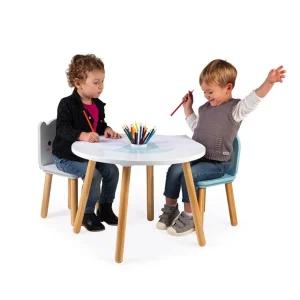Janod Mobilier Enfant>Table et 2 Chaises en Bois Banquise pour Enfants