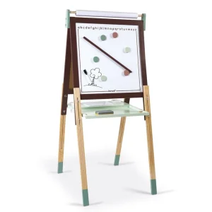 Janod Lettres, Écriture Et Langage>Tableau Réglable Taupe et Vert en Bois pour Enfant