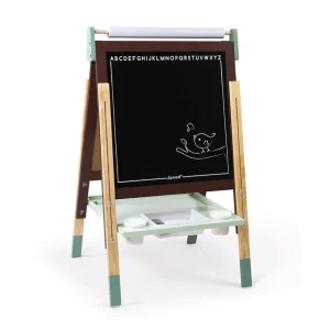 Janod Lettres, Écriture Et Langage>Tableau Réglable Taupe et Vert en Bois pour Enfant