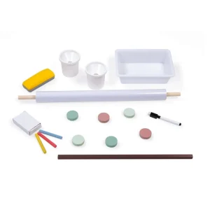 Janod Lettres, Écriture Et Langage>Tableau Réglable Taupe et Vert en Bois pour Enfant