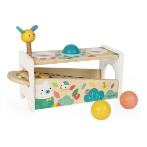 Janod Jouets Musicaux | Jouets À Enfiler Et À Marteler>Tap Tap Xylo Pure - Jouet Bébé en Bois à Marteler