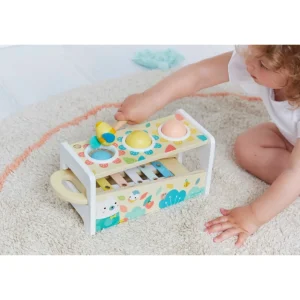 Janod Jouets Musicaux | Jouets À Enfiler Et À Marteler>Tap Tap Xylo Pure - Jouet Bébé en Bois à Marteler