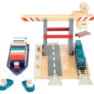 Small Foot Véhicules Et Garages>Terminal à Conteneurs en Bois pour Enfant