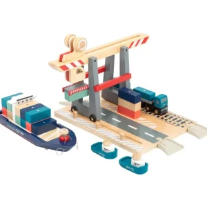 Small Foot Véhicules Et Garages>Terminal à Conteneurs en Bois pour Enfant