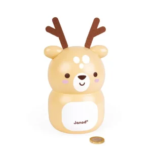 Janod Tirelires, Boîtes À Dents Et Coffres À Bijoux>Tirelire Faon en Bois pour Enfant