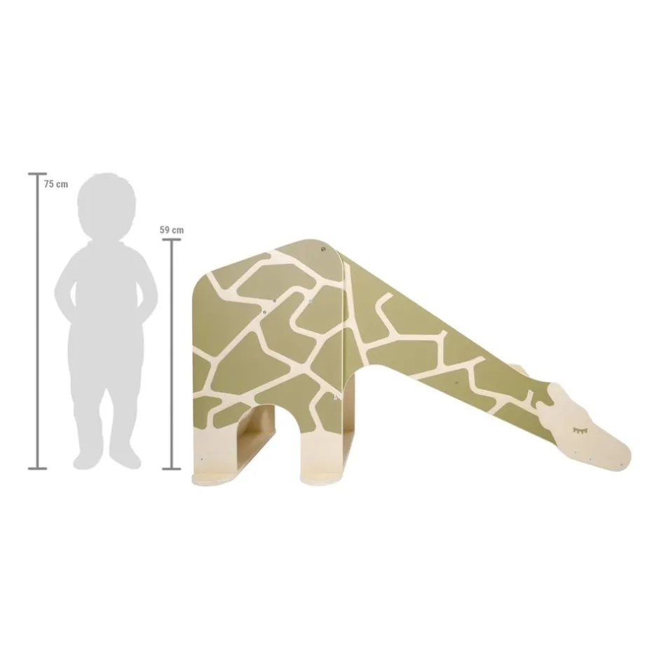toboggan_dintrieur_en_boi_10.webp Small Foot Mobilier Enfant | Sport Et Activités D'extérieur>Toboggan d'intérieur en Bois Girafe pour Enfant