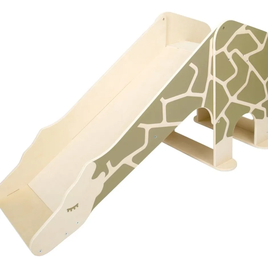 toboggan_dintrieur_en_boi_7.webp Small Foot Mobilier Enfant | Sport Et Activités D'extérieur>Toboggan d'intérieur en Bois Girafe pour Enfant