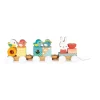 Janod Jouets À Tirer Et À Pousser>Train Pure Empilable à Tirer en Bois pour Bébé