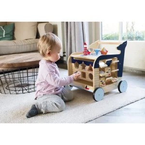 Small Foot Trotteurs Et Chariots De Marche>Trotteur Voyage Marin en Bois pour Bébé