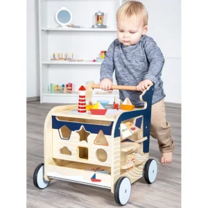 Small Foot Trotteurs Et Chariots De Marche>Trotteur Voyage Marin en Bois pour Bébé