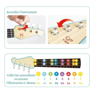 Hape Toys Instruments De Musique>Ukulélé en bois - Rock attitude pour enfant